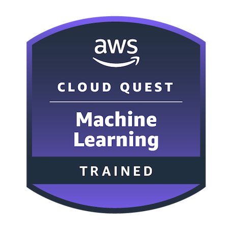 AWS Cloud Quest Machine Learning badge