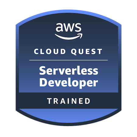 AWS Cloud Quest Serverless Developer badge