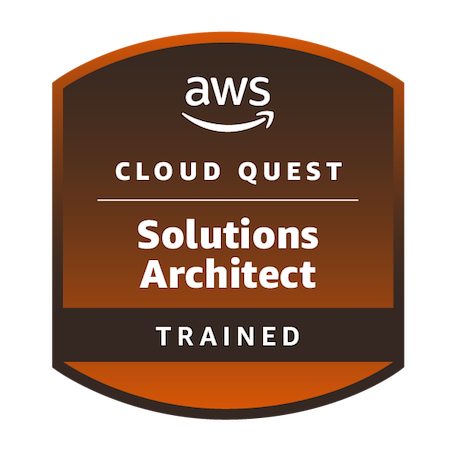 AWS Cloud Quest Solutions Architect badge